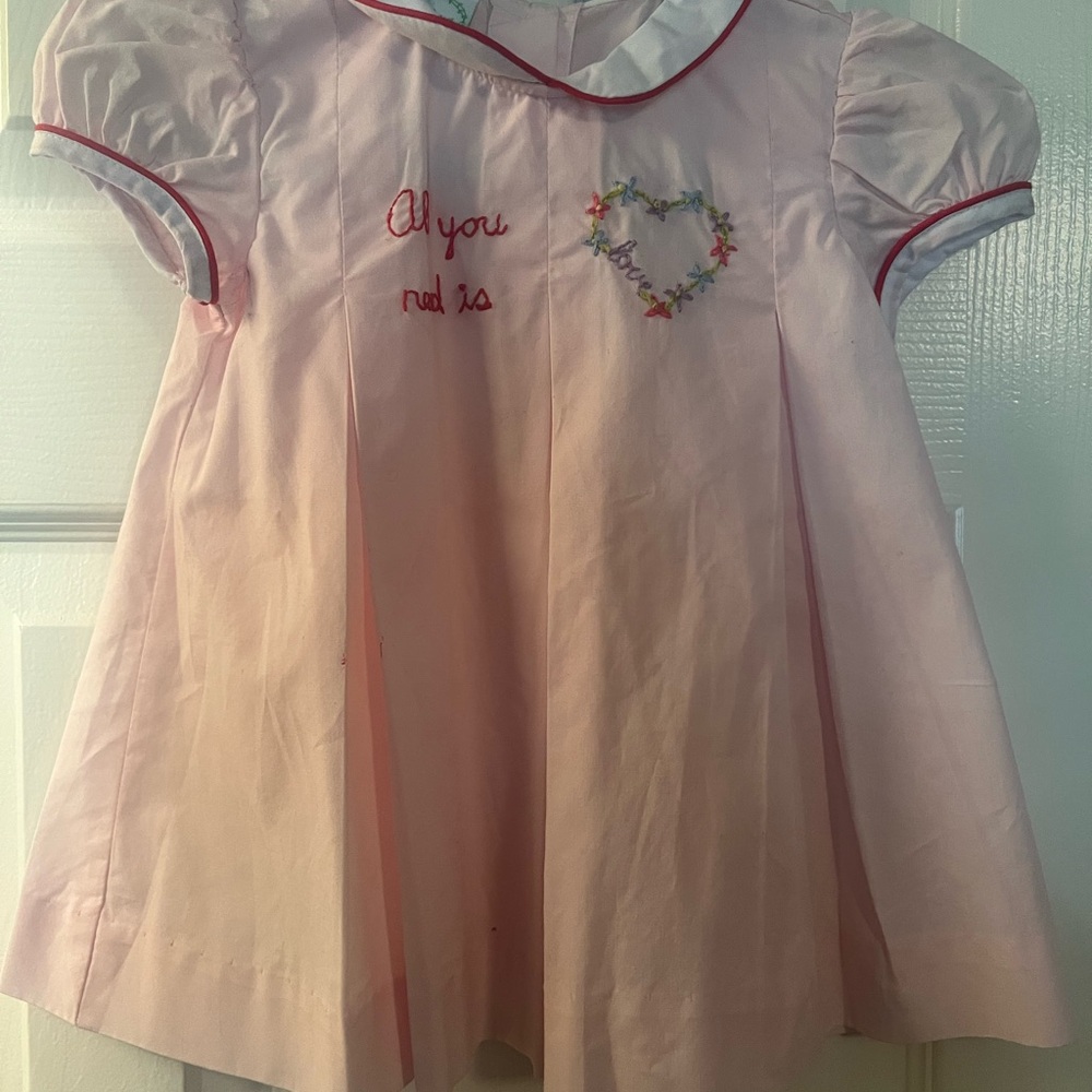 Pink Kids Casual Dress